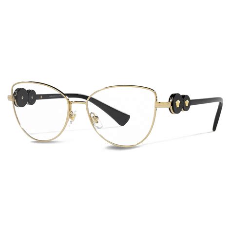 versace 42mm gold-tone cat eye frame sunglasses|women's Versace cat eye glasses.